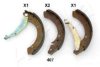 ASHIKA 55-04-407 Brake Shoe Set